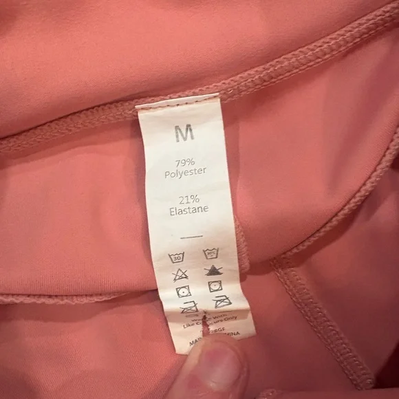 Halara $50 M SculptKnit High Waisted Side Flap Pocket Flare Cargo Pants PINK EUC - Picture 11 of 14